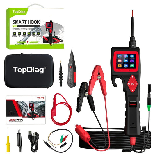 Automotive Circuit Tester Topdiag P200 Pro 9-30V Oscilloscope Multimeter Relay Fuel Injector for Entryways, Bedrooms and Living Spaces