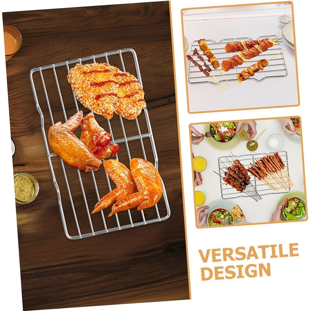 Cooling Rack 2pcs, Heavy Duty Carbon Steel Baking Rack for Cookies, Cakes and Roasting, Oven Safe Wire Rack for Grilling Turkey