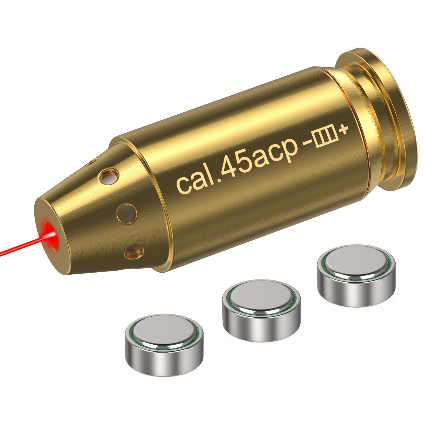 Red Laser Bore Sighter Multi-Caliber Firearms Calibration Tool 9mm 45ACP 308Win 223Rem 12GA 7.62 38SPL 44Mag Battery Included for Shooting