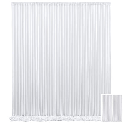 Two-Panel Photography Backdrop Curtain Set in 16 Colors with 59 x 85-Inch Panels and Pole Pockets