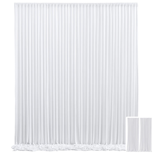 Two-Panel Photography Backdrop Curtain Set in 16 Colors with 59 x 85-Inch Panels and Pole Pockets