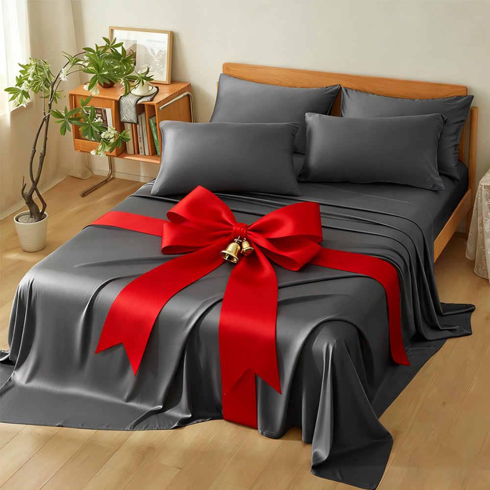 Viscose-from-Bamboo Sheet Set with 4- or 6-Piece Configurations, 11 Colors and 16-Inch Pocket Label