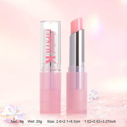 Lip Balm YAMITIK 4-Piece Tinted Stick Set with Pink Tubes, Sheer Gloss Finish and DR111 Option