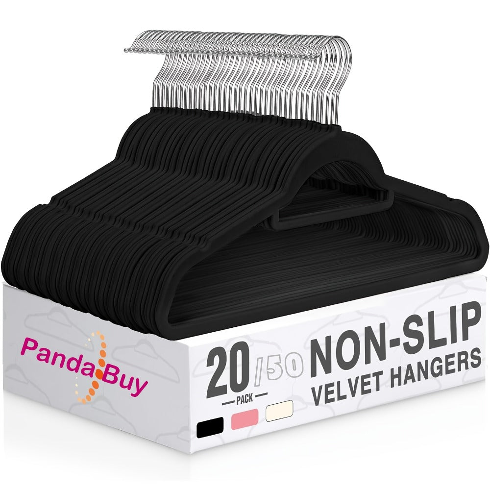 Velvet Hangers Non-Slip Slim Space Saving Clothes Hangers, Premium Flocked Suit Hangers for Closet Organization