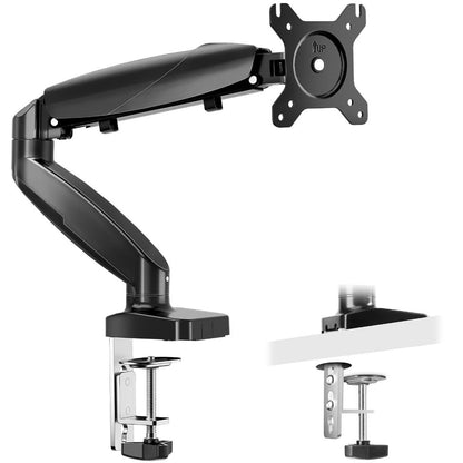 Gas Spring Monitor Arm Single Dual, Desk Mount for 13-32 Inch Screens up to, Adjustable Height, 360° Swivel