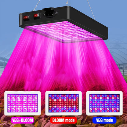 LED Grow Light 1000W Full Spectrum, Dual-Switch Plant Light for Veg & Bloom, Hydroponic Hanging Grow Lamp for Indoor Greenhouse