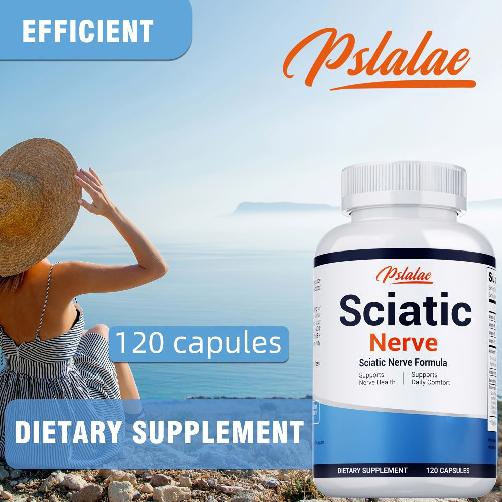 Nerve Pain Supplement 120 Capsules, Sciatic Nerve & Neuropathy Support with Vitamin B Complex, Benfotiamine & Acetyl-L-Carnitine