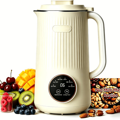 8-in-1 Nut Milk Maker 35oz 8-Blade - Almond Oat Soy Coconut Plant-Based Milk Machine for Entryways, Bedrooms and Living Spaces