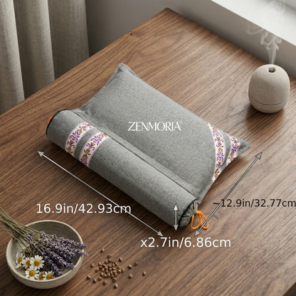 Detachable 2-in-1 Buckwheat Pillow, Support & Adjustable Comfort for Better Sleep for Sofas, Beds and Everyday Home Comfort