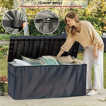 Deck Box Cover Heavy Duty Waterproof | Outdoor Storage Cabinet Patio