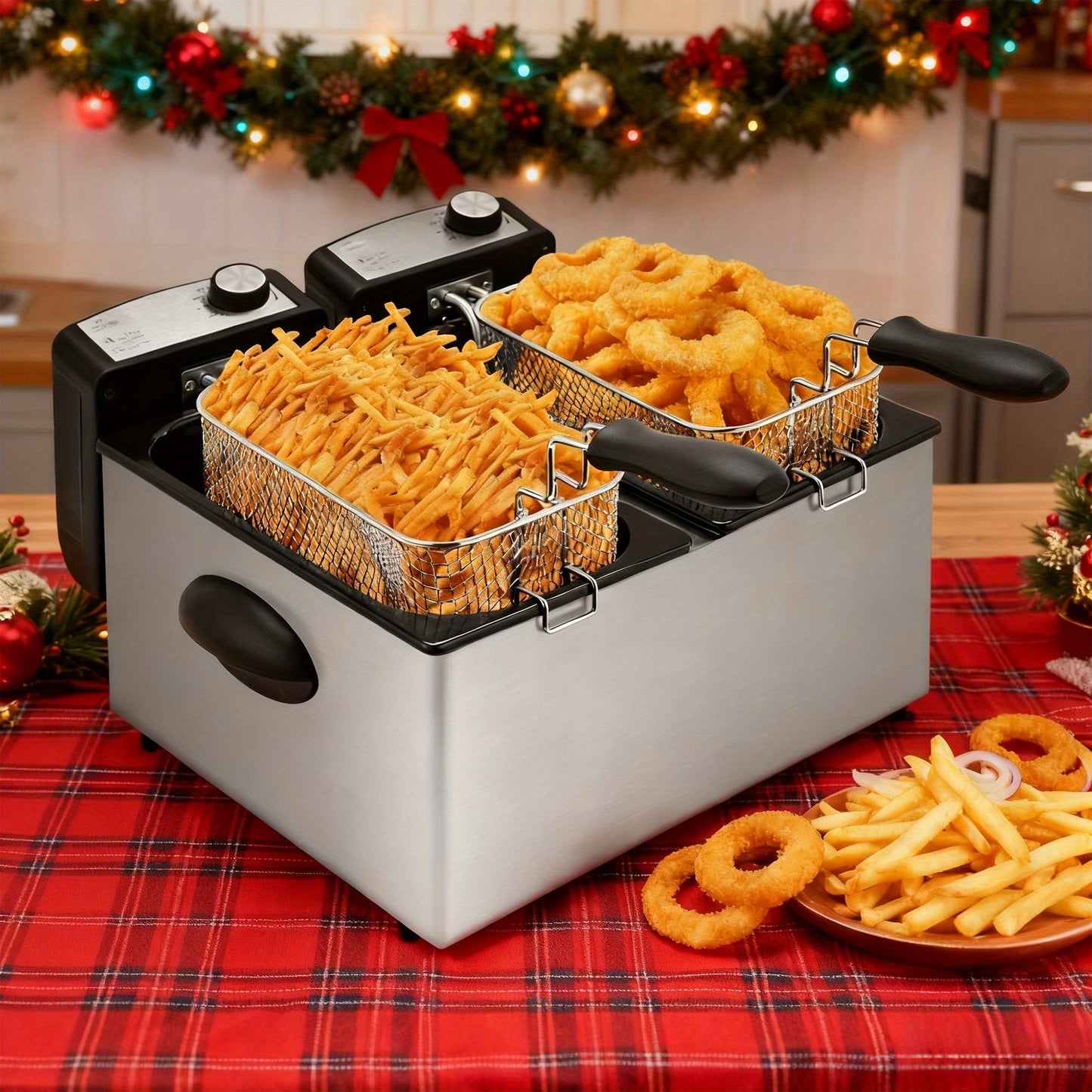 Countertop Deep Fryer with 1.5L to 6L Capacity Options, Windowed Lid and Rotary Temperature Control