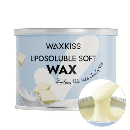 Soft Wax for Hair Removal 400g WAXKISS Honey & Aloe Vera Strip Wax Jar for Face Underarms Legs Body Back All Skin Types DIY Home Salon