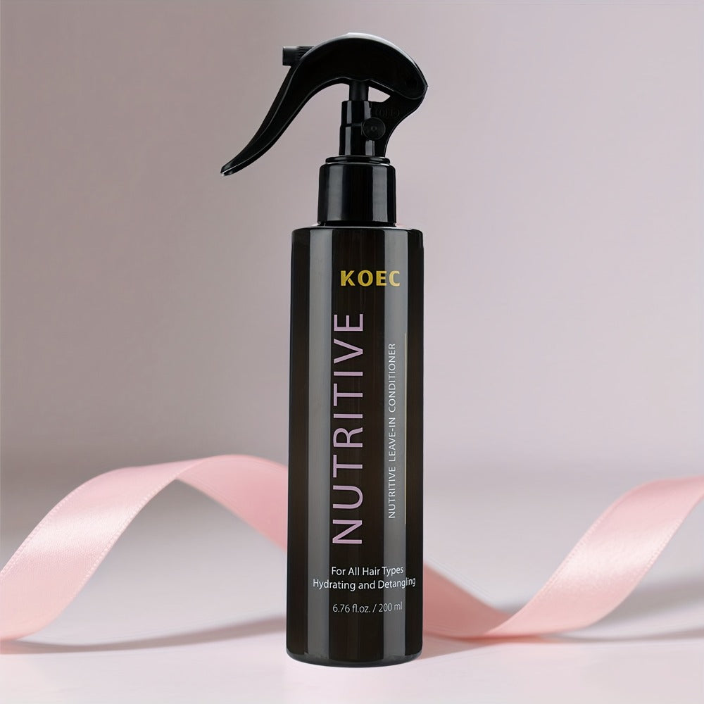 Keratin Biotin Leave-In Conditioner 6.76oz, Anti-Frizz Detangler with Argan Oil & Plant Extracts
