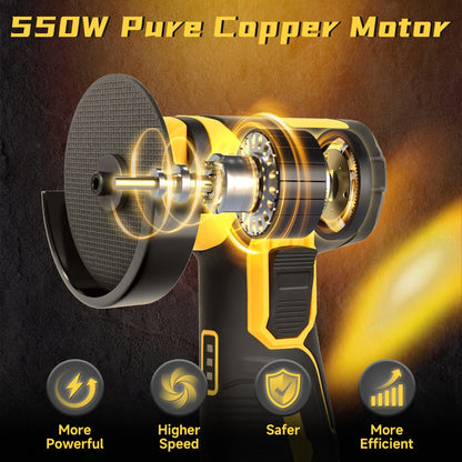 Power Tools DODOWIN 12V Mini Cordless Angle Grinder with 19, 500 and 5, 000 RPM Modes and Battery Options