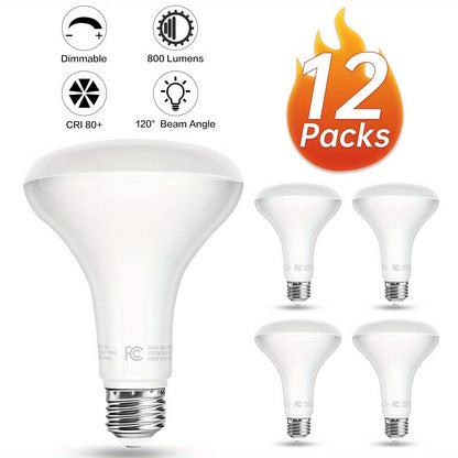BR30 LED Flood Light Bulbs 12W 800 Lumens 5000K Daylight White Non-Dimmable, for Home, Desk and Accent Lighting