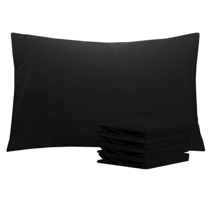 Pillowcases 4 Pack Queen 20x30 – Brushed Microfiber Soft Wrinkle-Free Fade-Resistant Envelope Closure Solid Color 32 Colors