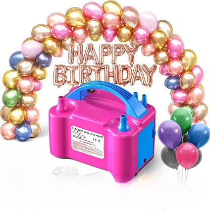 Electric Balloon Pump Double Nozzle 600W – Portable Fast Balloon Blower Inflator for Party Decoration, Birthday, Wedding & Events