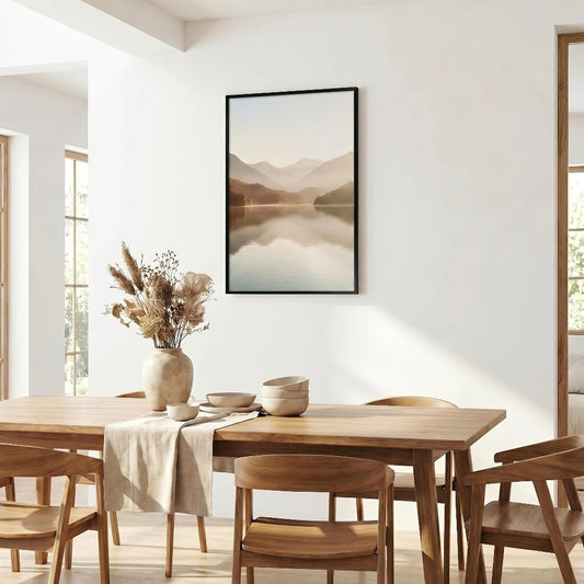 Three-Piece 16 x 24-Inch Poster Frame Set in Black, Golden or Natural Finish for Vertical or Horizontal Walls