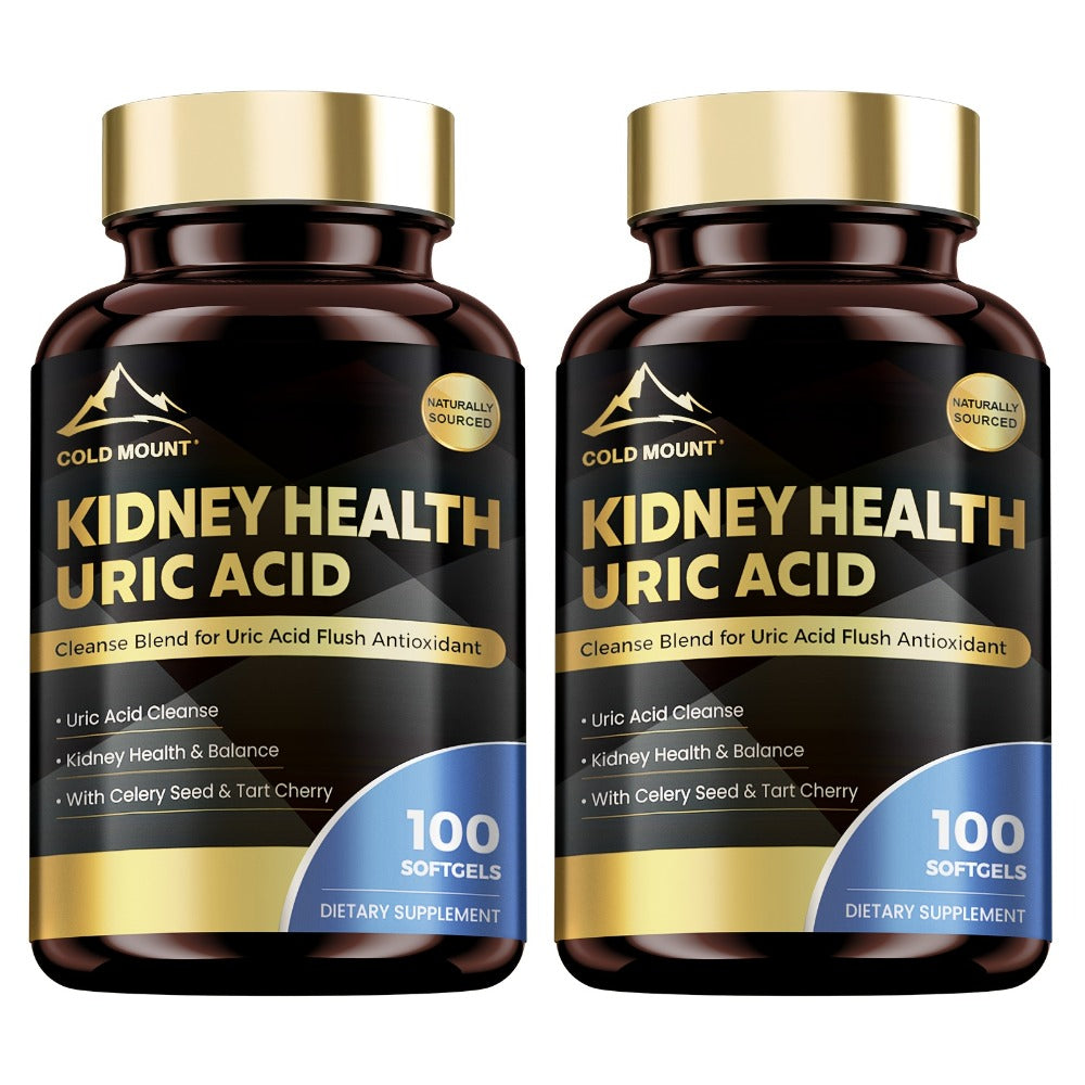 Uric Acid Balance Supplement 100 Capsules 50 Day Supply with Tart Cherry, Celery Seed & Citric Acid for Kidney Health