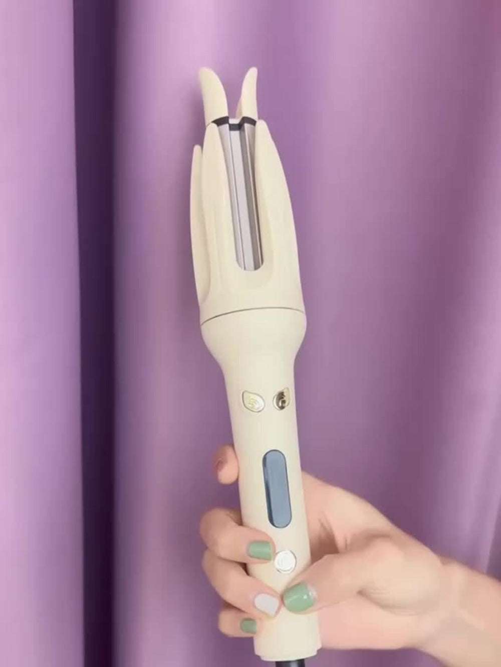 Hair Curler 28mm Barrel Negative Ion Technology 4 Temperature Settings Fast Heating Portable for Home, Travel and Salon Hair Styling