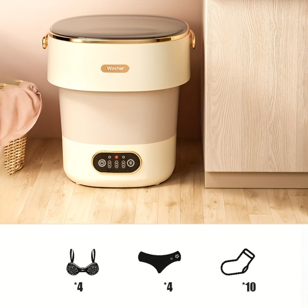 Portable Washing Machine Foldable Mini Washer Large for Underwear Socks Baby Clothes Apartment Dorm Travel Camping