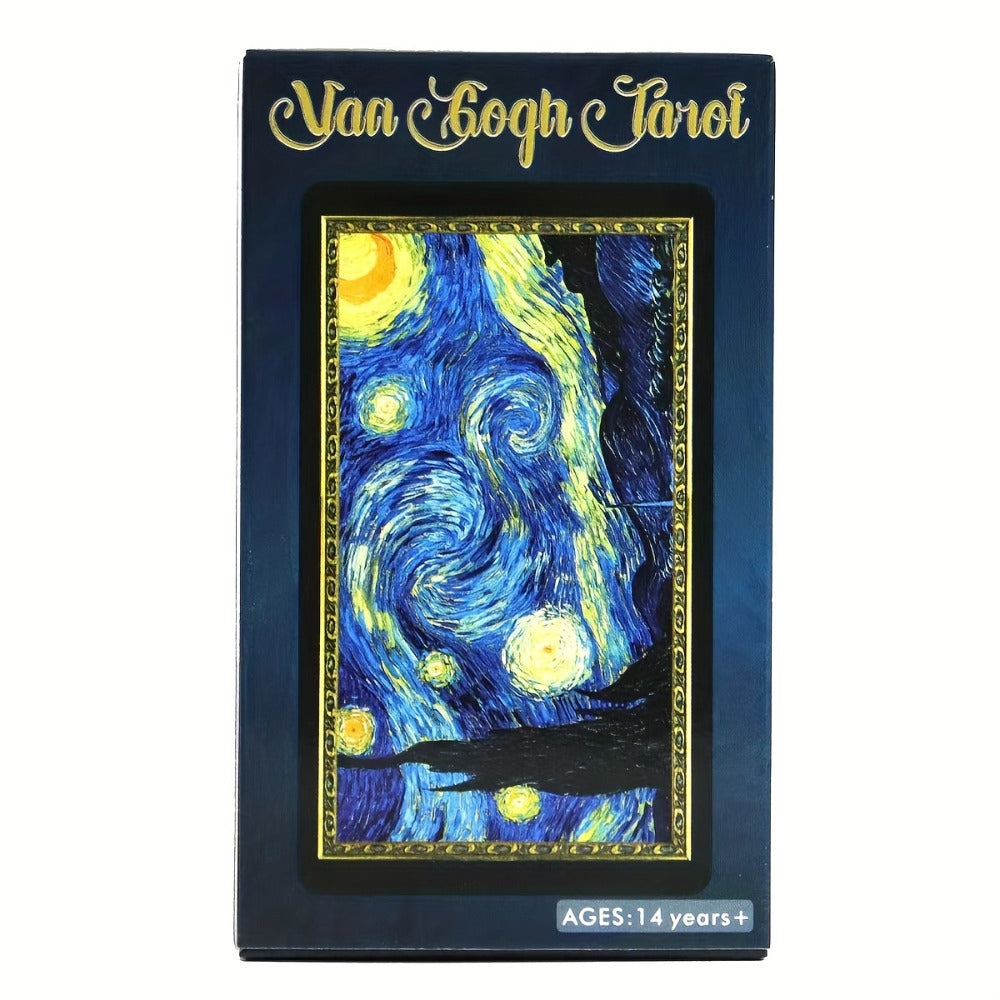 Van Gogh Tarot Cards 78 Card Deck – Art-Inspired High Quality Paper Divination Tool for Adults Teens Beginners Collectors Spiritual Gift