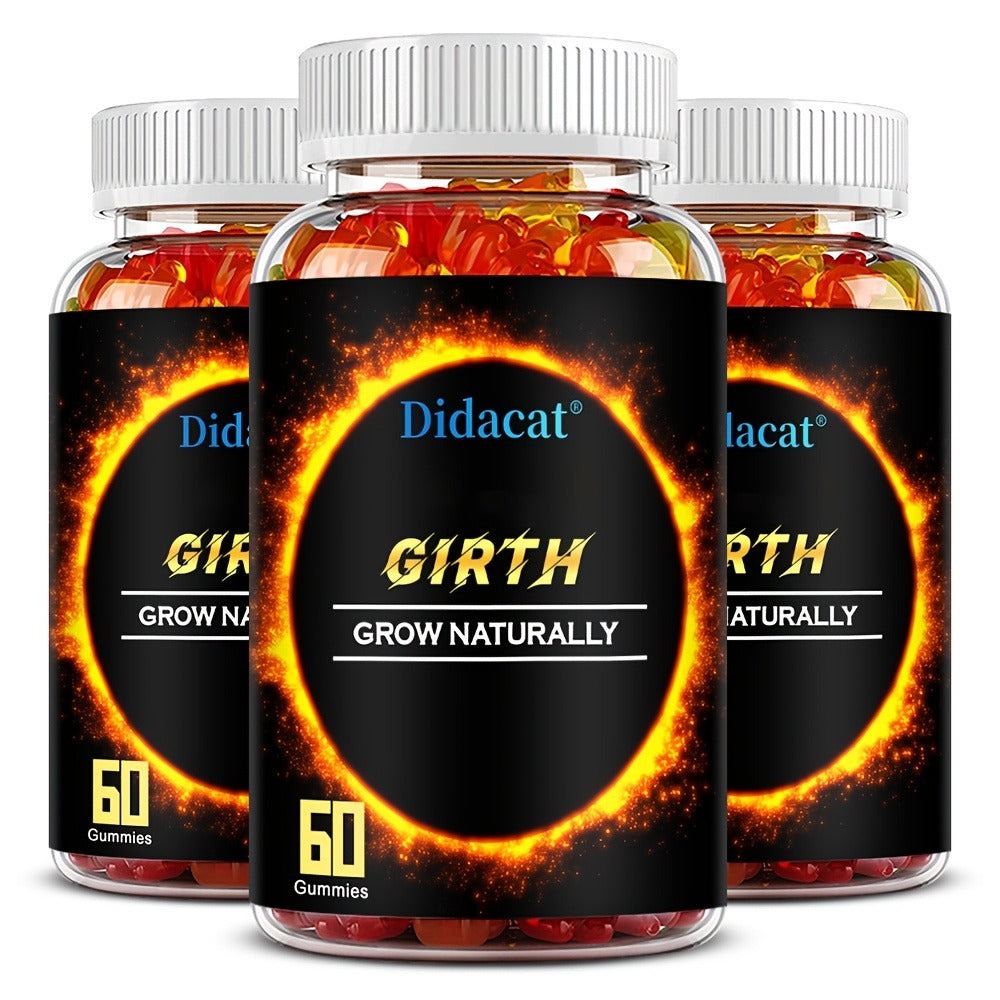 Ashwagandha Gummies for Men, GIRTH Male Vitality & Energy Supplement with KSM-66 Ashwagandha for Strength