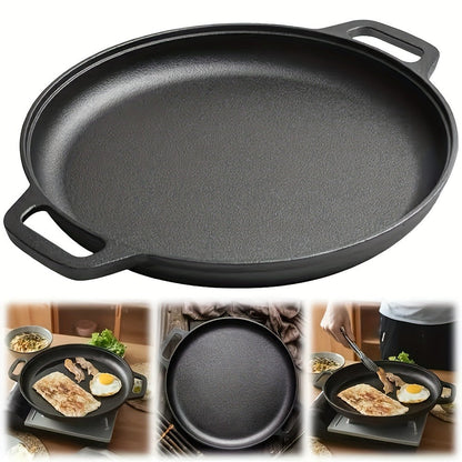 Pre-Seasoned Cast Iron Pan Set – Non-Stick Multifunctional Skillet for Pizza Home Kitchen Outdoor Cooking