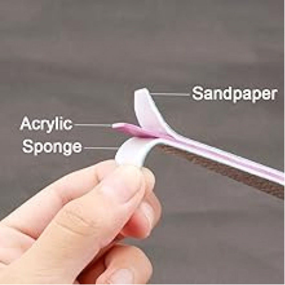Nail Files and Buffers Professional 100 180 Grit Double-Sided Sanding Boards Reusable Polishing Blocks for Manicure Pedicure Salon Home Use