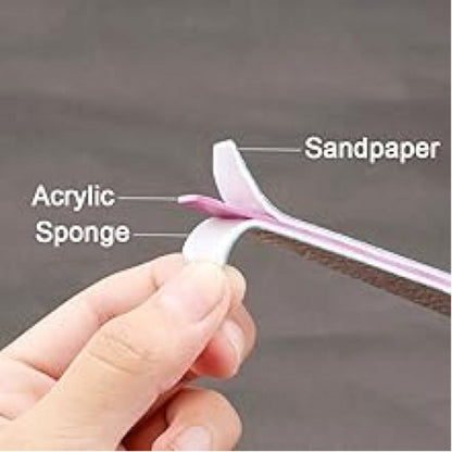 Nail Files and Buffers Professional 100 180 Grit Double-Sided Sanding Boards Reusable Polishing Blocks for Manicure Pedicure Salon Home Use