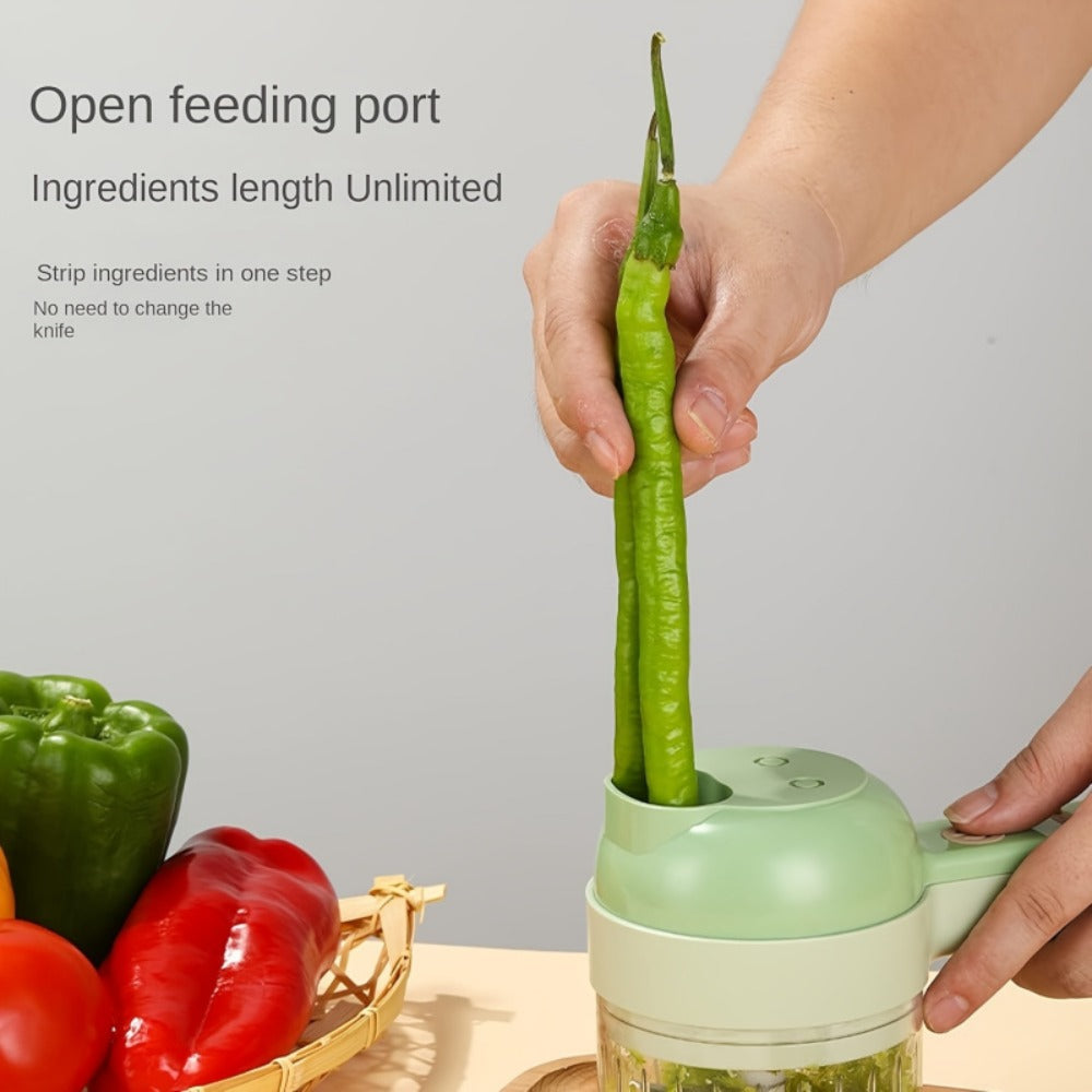 Mini Electric Food Chopper Portable USB Rechargeable 1 Cup Multifunctional Food Processor for Bath Time, Home Spa and Personal Care
