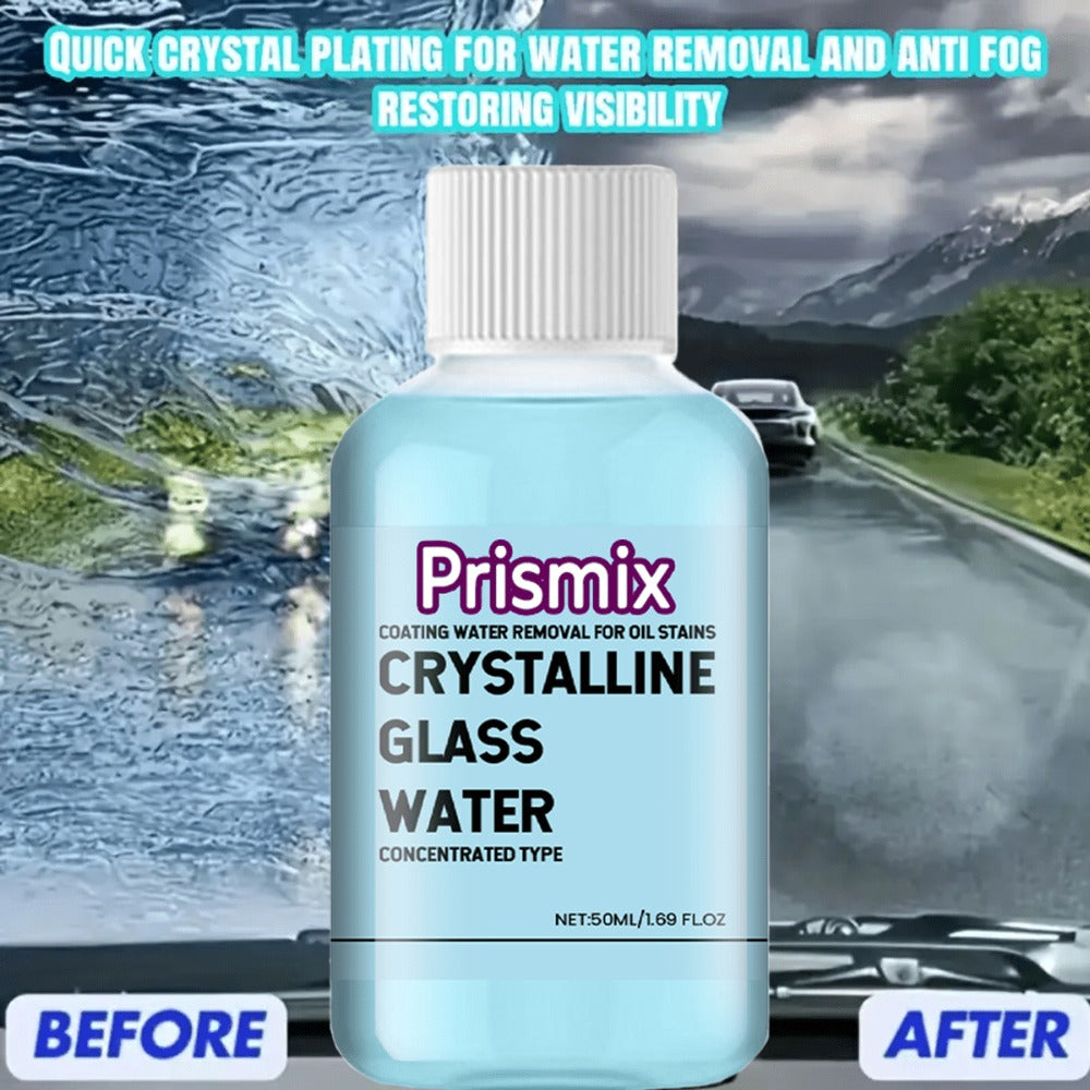 Windshield Washer Fluid Glass Coating Agent 50ml | Deep Cleaning Anti-Fog Hydrophobic Water Repellent Rain Repellent Water Stain Remover