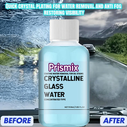 Windshield Washer Fluid Glass Coating Agent 50ml | Deep Cleaning Anti-Fog Hydrophobic Water Repellent Rain Repellent Water Stain Remover