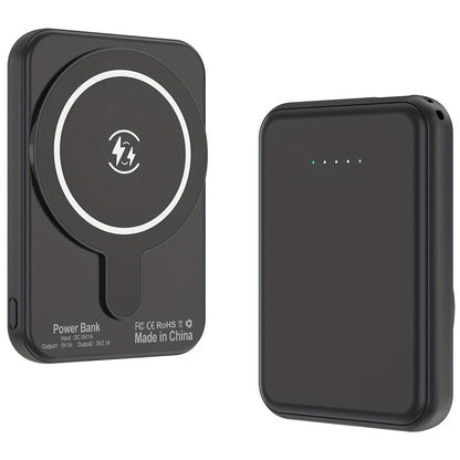 Power Bank Magnetic 5000mAh or 10000mAh with 5W Wireless Charging, LED Display and Dual Inputs