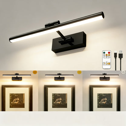 Picture Light 16 Inch Wireless Battery Powered LED Wall Light 6000mAh Rechargeable Remote for Entryways, Bedrooms and Living Spaces