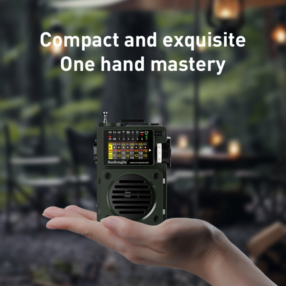 Shortwave Radio Bluetooth Speaker HRD-700 with FM MW SW WB NOAA Weather Alerts, MicroSD, ATS Presets