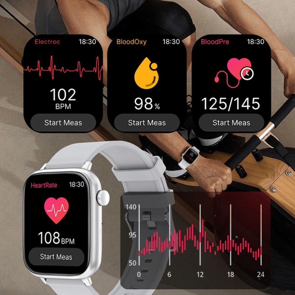 Smartwatch with IP68 Rating, Bluetooth Calling, HD Display, Music Control and Sport Modes in Six Styles