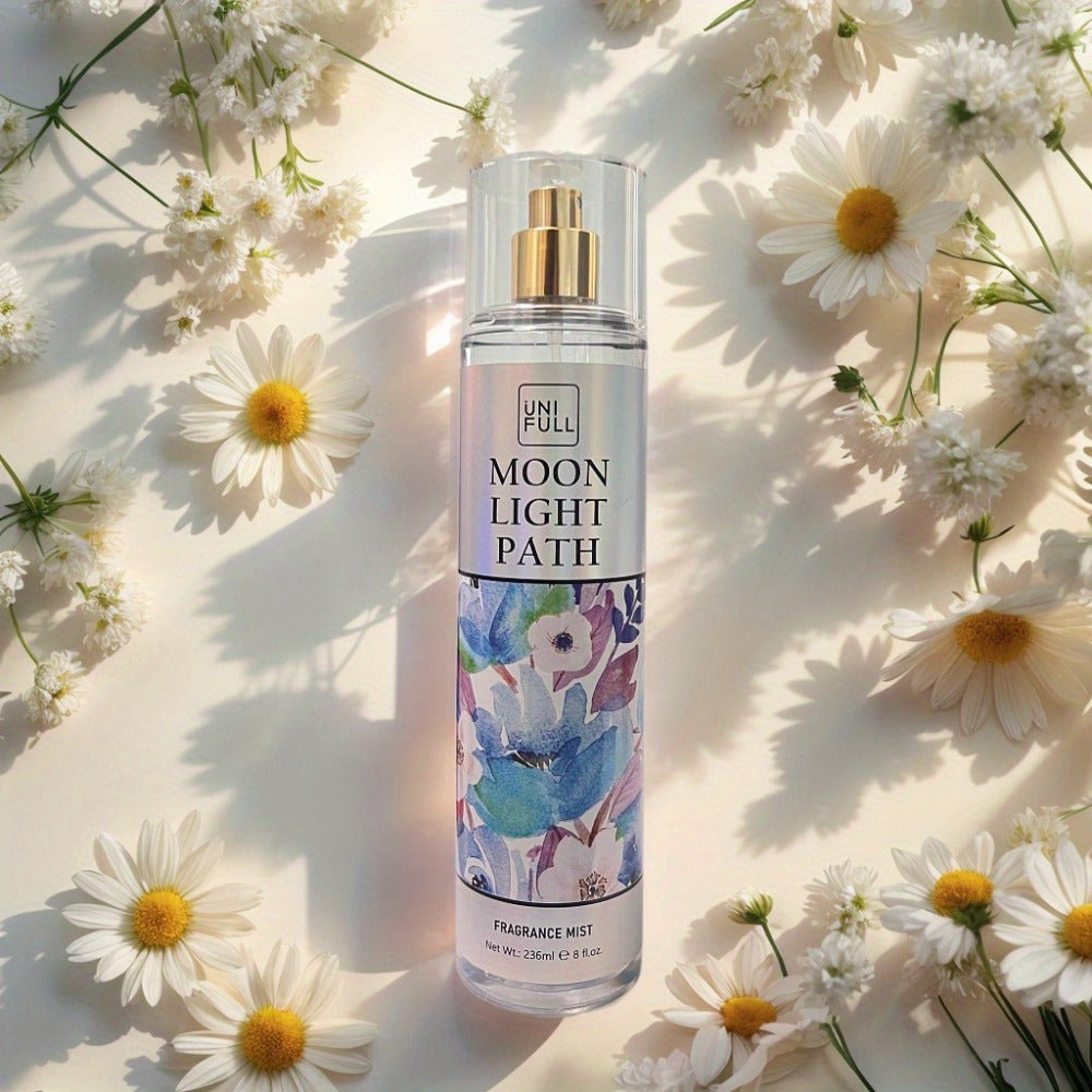 Body Mist Perfume Spray 8oz – 12 Scents Floral Hair & Body Fragrance for Women, Rose, Cherry Blossom, Beach, Long-Lasting Light Scent