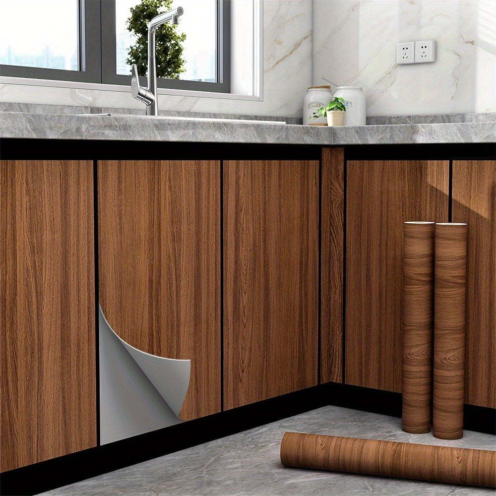 Wood Grain Contact Paper Peel and Stick Wallpaper – Self-Adhesive Removable Wall Sticker, for Entryways, Bedrooms and Living Spaces