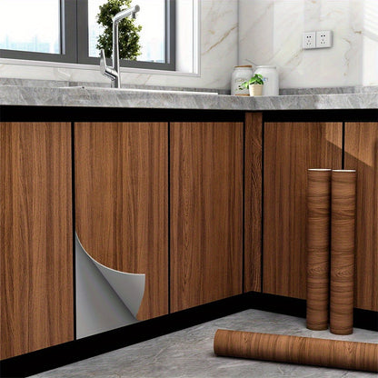 Wood Grain Contact Paper Peel and Stick Wallpaper – Self-Adhesive Removable Wall Sticker, for Entryways, Bedrooms and Living Spaces