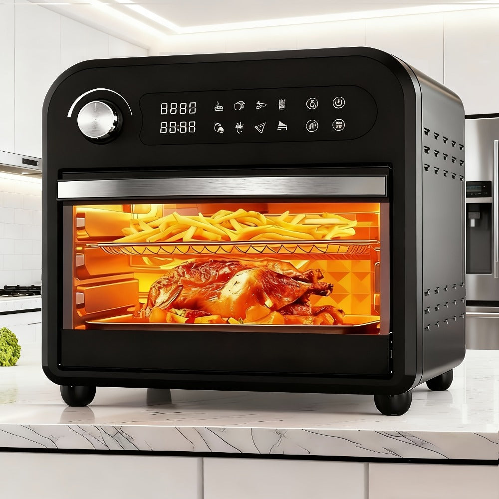 Air Fryer Toaster Oven Combo 15QT Extra Large, 360° Convection, LED Digital Display, Precise Temperature Control