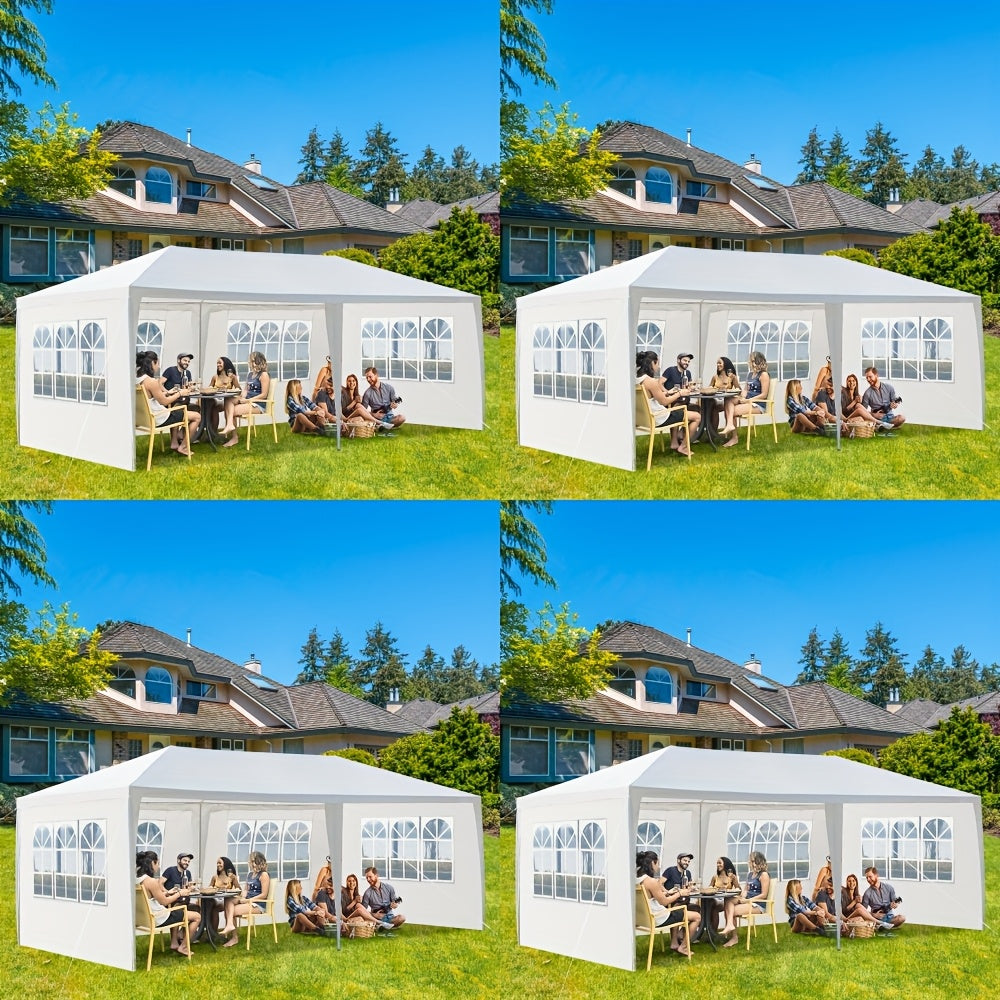 Party Tent White Waterproof 4 Sidewalls | Wedding Backyard Event Patio