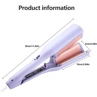 32mm Wave Curling Iron - Women's Hair Curler for Deep Curls & Instant Beach Waves, Professional Salon Styling Tool for All Hair Types