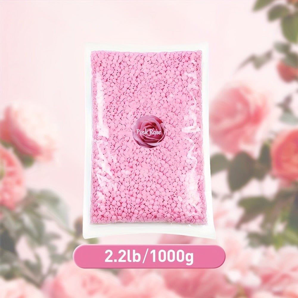 Hard Wax Beads 1000g for At Home Hair Removal, Six Color Choices for Face and Body Waxing for Women and Men