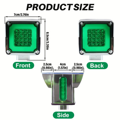 LED Side Marker Lights Square Truck Cab Clearance Lights 12V Waterproof Turn Signal Indicator Side Lights for Cars Trucks Trailers
