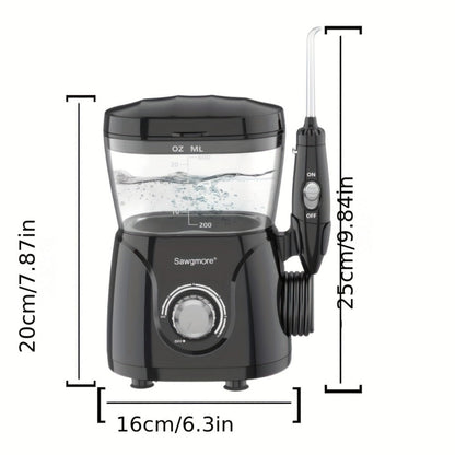 Water Flosser for Teeth & Braces 600ml Large Tank – 10 Adjustable Pressure Levels 8 Nozzles IPX4 Waterproof Professional Oral Irrigator