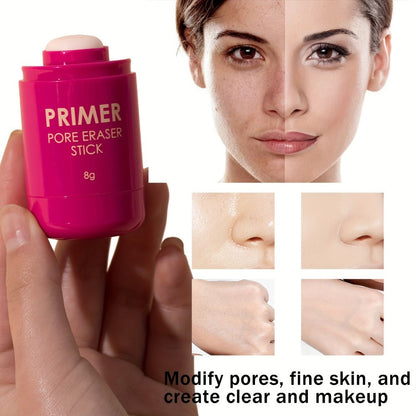 Pore Minimizer Face Primer Stick 2pcs Oil Control Matte Finish Makeup Base, for Makeup, Travel and Everyday Vanity Use