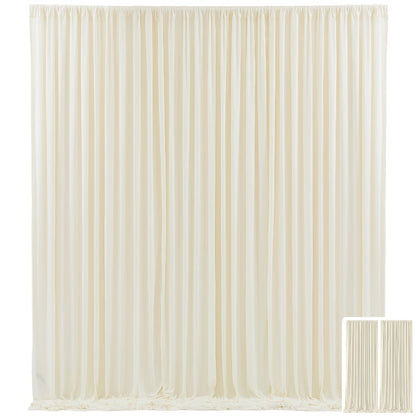 Two-Panel Photography Backdrop Curtain Set in 16 Colors with 59 x 85-Inch Panels and Pole Pockets