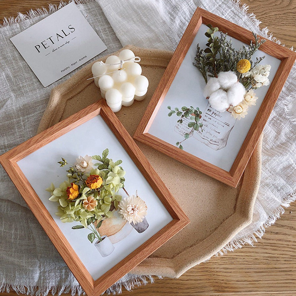 Four-Box Mixed Dried Flower Set with Assorted Colors and Small Botanical Pieces for Craft Decoration