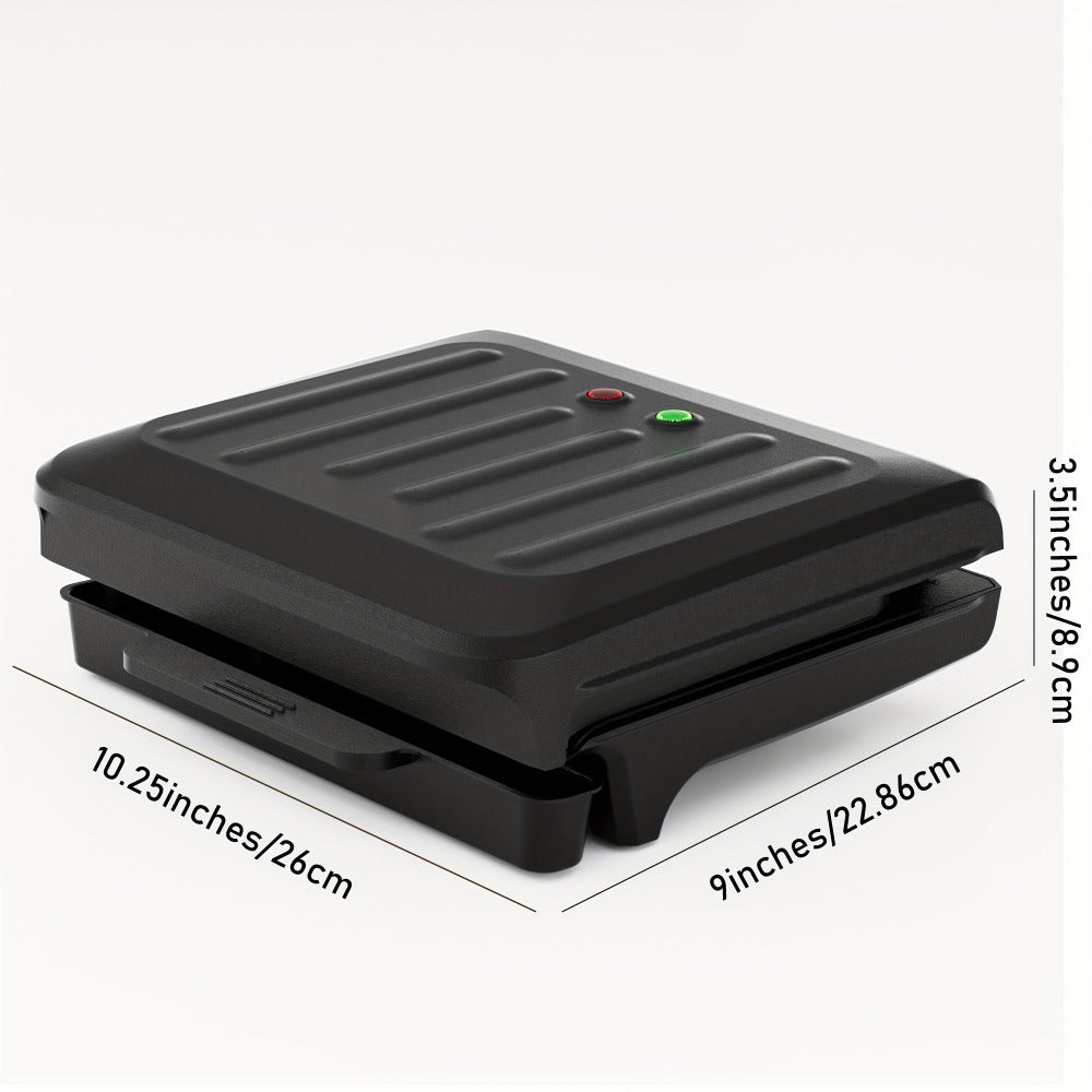 Electric Sausage Grill and Sandwich Maker with Nonstick Plate and Cord Storage Compact for Grilling, Camping and Outdoor Meals
